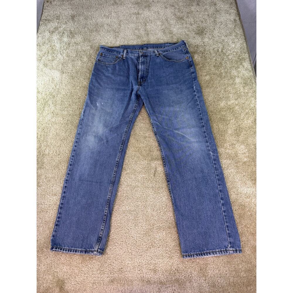 VTG Levi's 505 Regular Straight Fit Jeans Men's 38x30 Blue Medium Wash Y2K D465